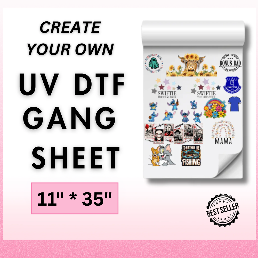 CUSTOM UV DTF Stickers - Gang Sheet