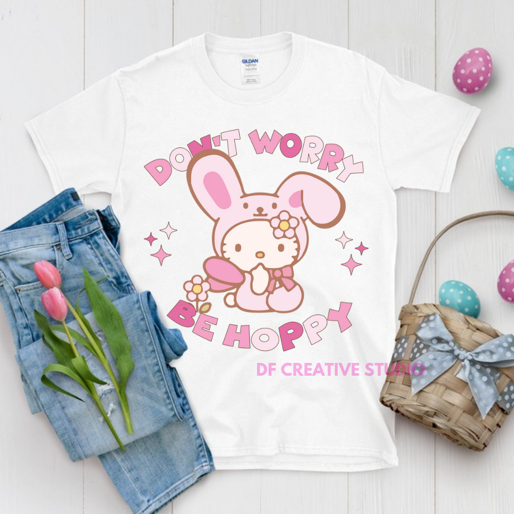 TODDLER / YOUTH DON'T WORRY BE HOOPY FULL COLOUR TRANSFER