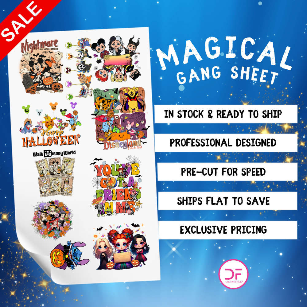 MAGICAL DISNEY PRE-DESIGNED GANG SHEET