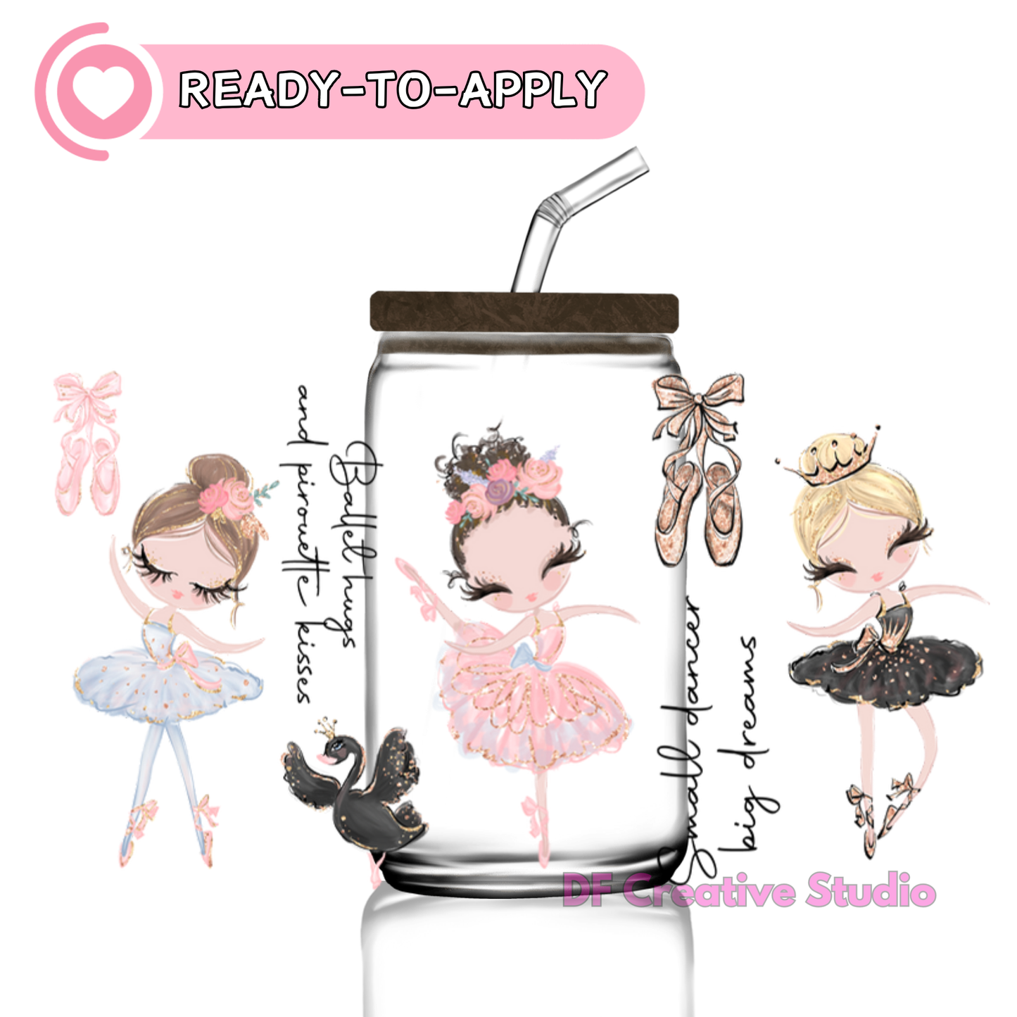 Ballerina | 16oz Cup UV DTF Decal