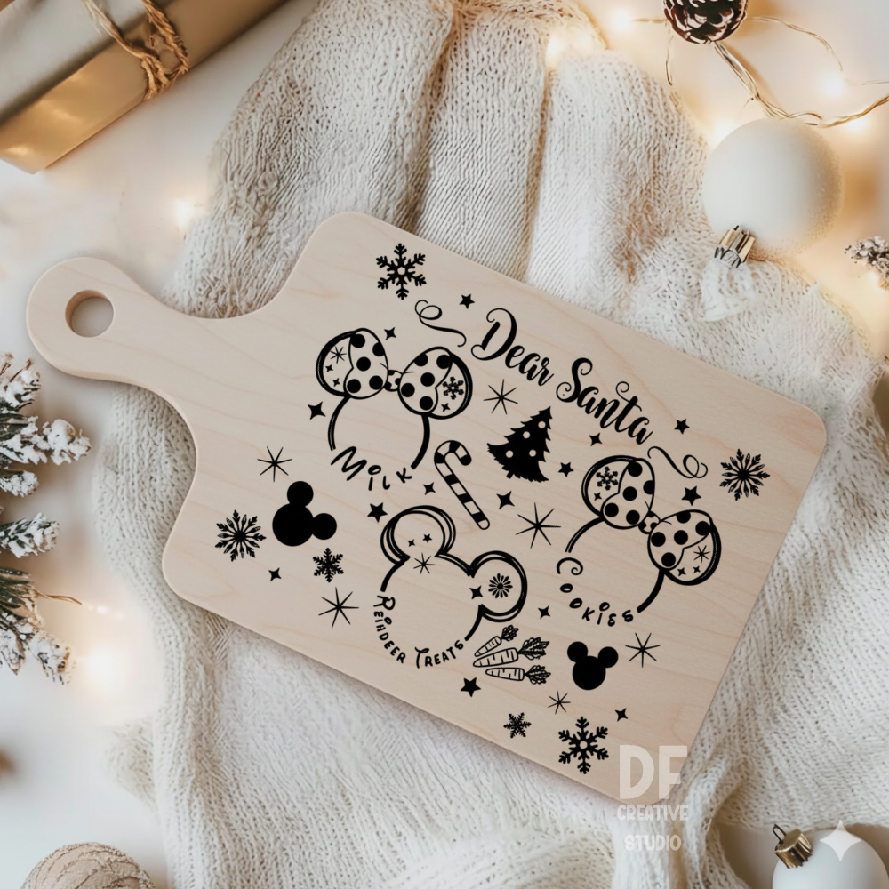 Magical Dear Santa Board UV DTF Sticker