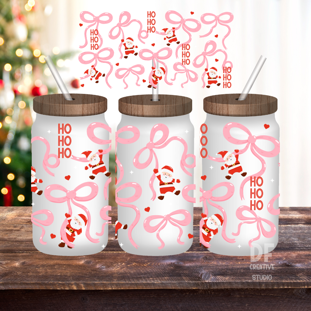 Santa Pink Coquette Christmas