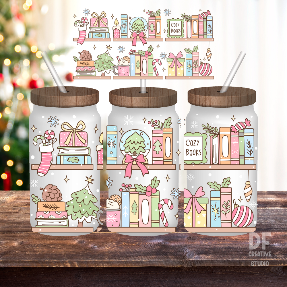 Merry Bookmas Wrap UV DTF Sticker