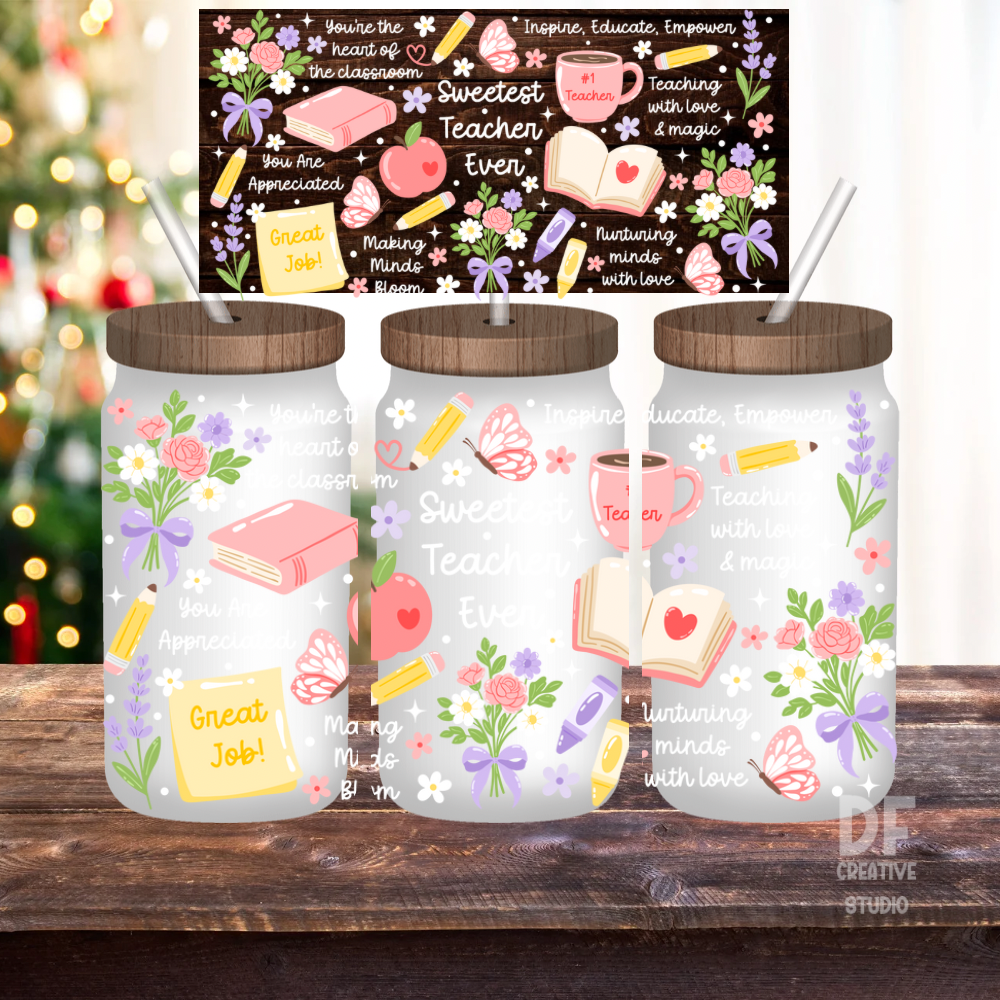 Sweetes Teacher Ever Wrap UV DTF Sticker