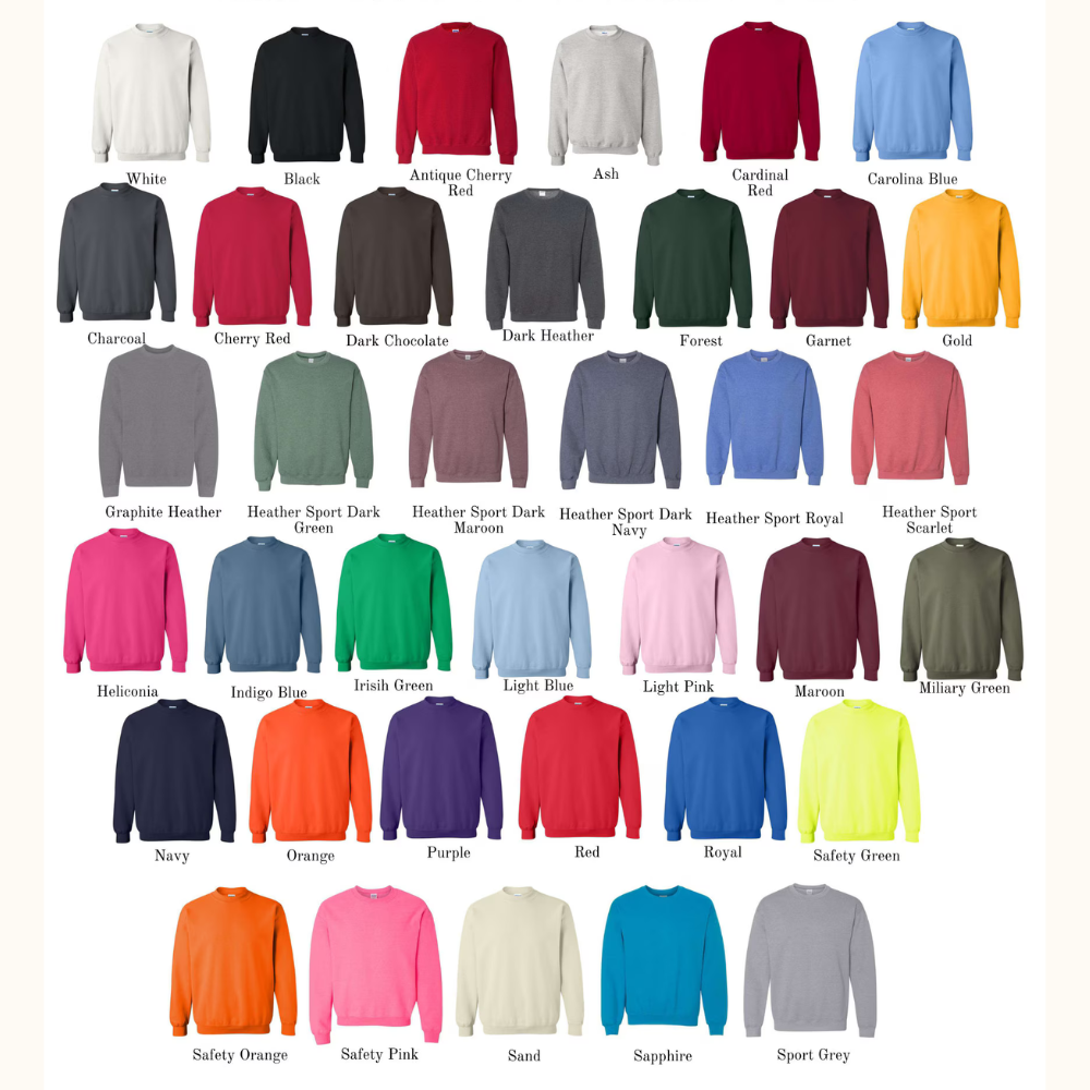 CUSTOM CREWNECK SWEATER - BRIGHT COLORS