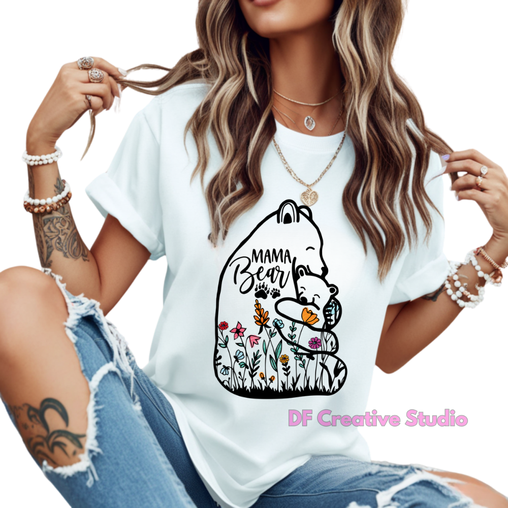 MAMA BEAR FULL COLOUR TRANSFER