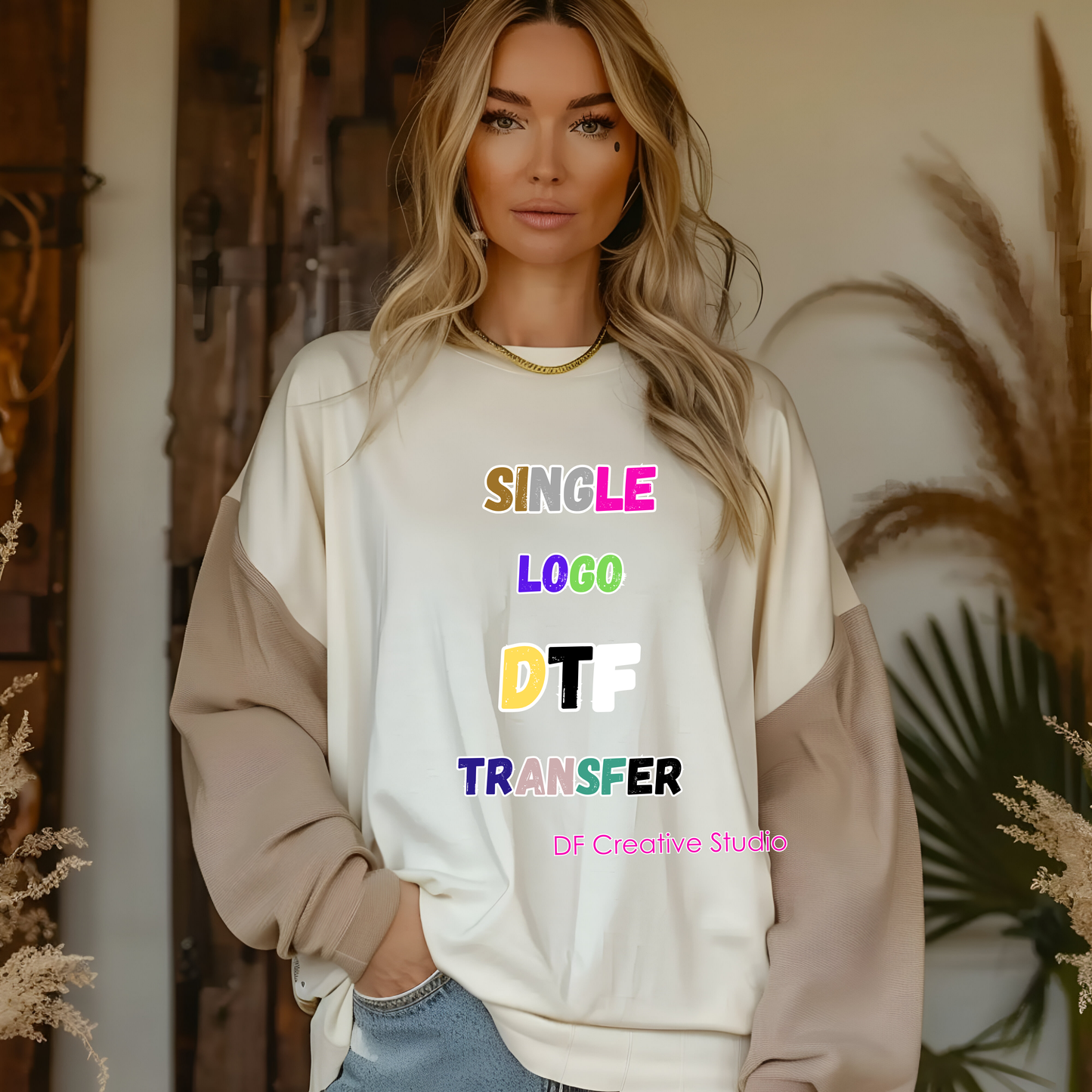 CUSTOM FULL COLOR TRANSFER - SINGLE LOGO