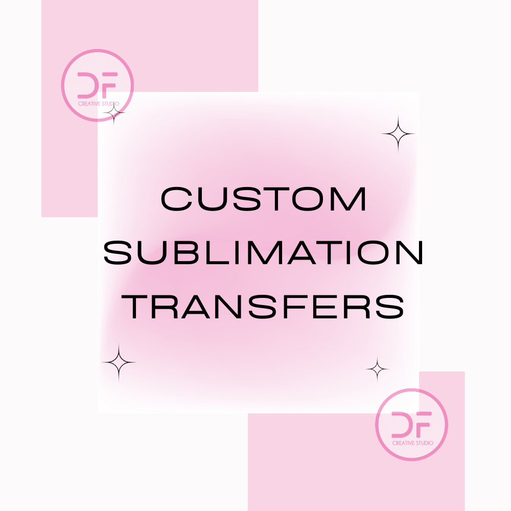 Custom Sublimation Transfers- SINGLE LOGO
