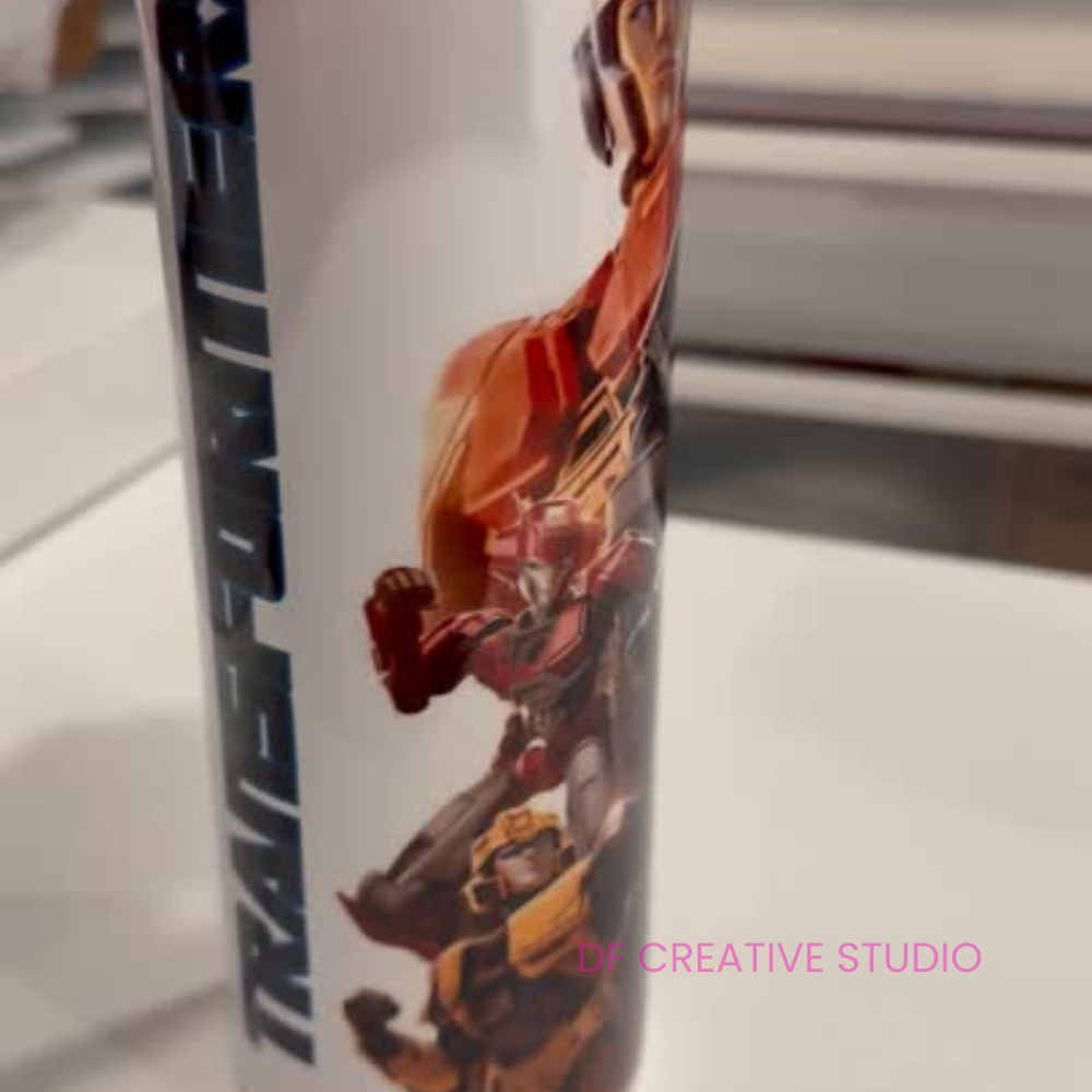 CUSTOM TUMBLER, 20oz SKINNY WITH LID, SUBLIMATED, ANY DESIGN