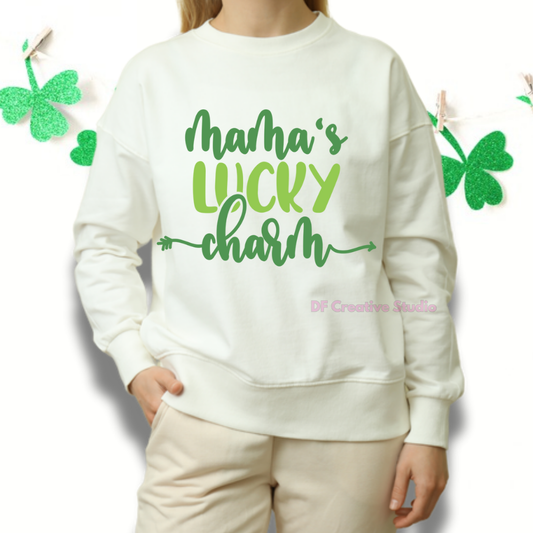 MAMA'S LUCKY CHARM ST. PATRICK'S DAY FULL COLOUR TRANSFER