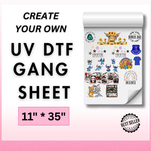 CUSTOM UV DTF Stickers - Gang Sheet