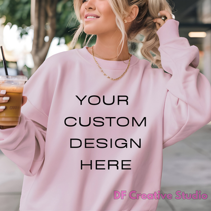CUSTOM CREWNECK SWEATER - BRIGHT COLORS