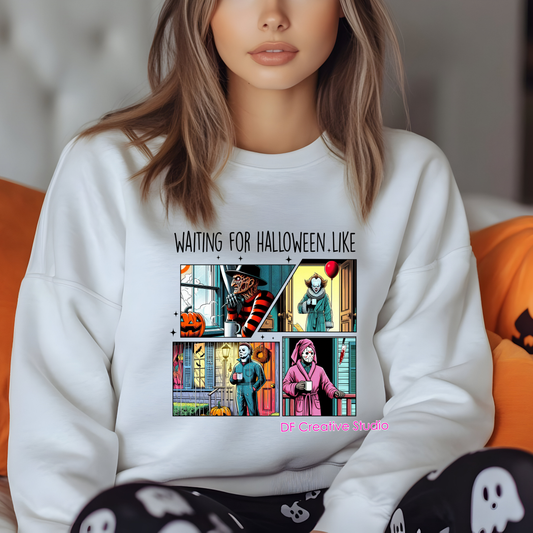 WAITING FOR HALLOWEEN LIKE FULL COLOR TRANSFER