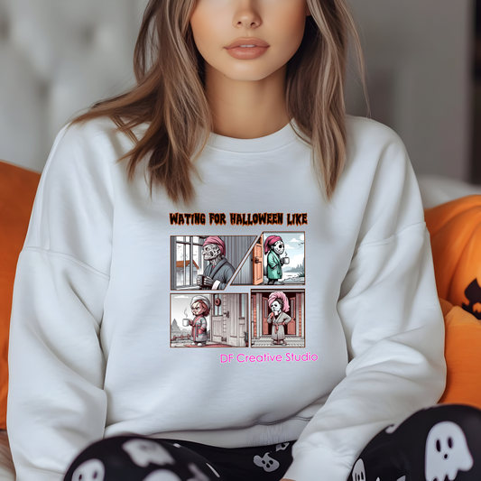 WAITING FOR HALLOWEEN LIKE FULL COLOR TRANSFER