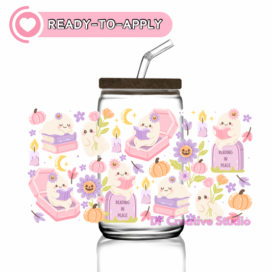 Bookish Ghost |16 oz Cup UV DTF Decals