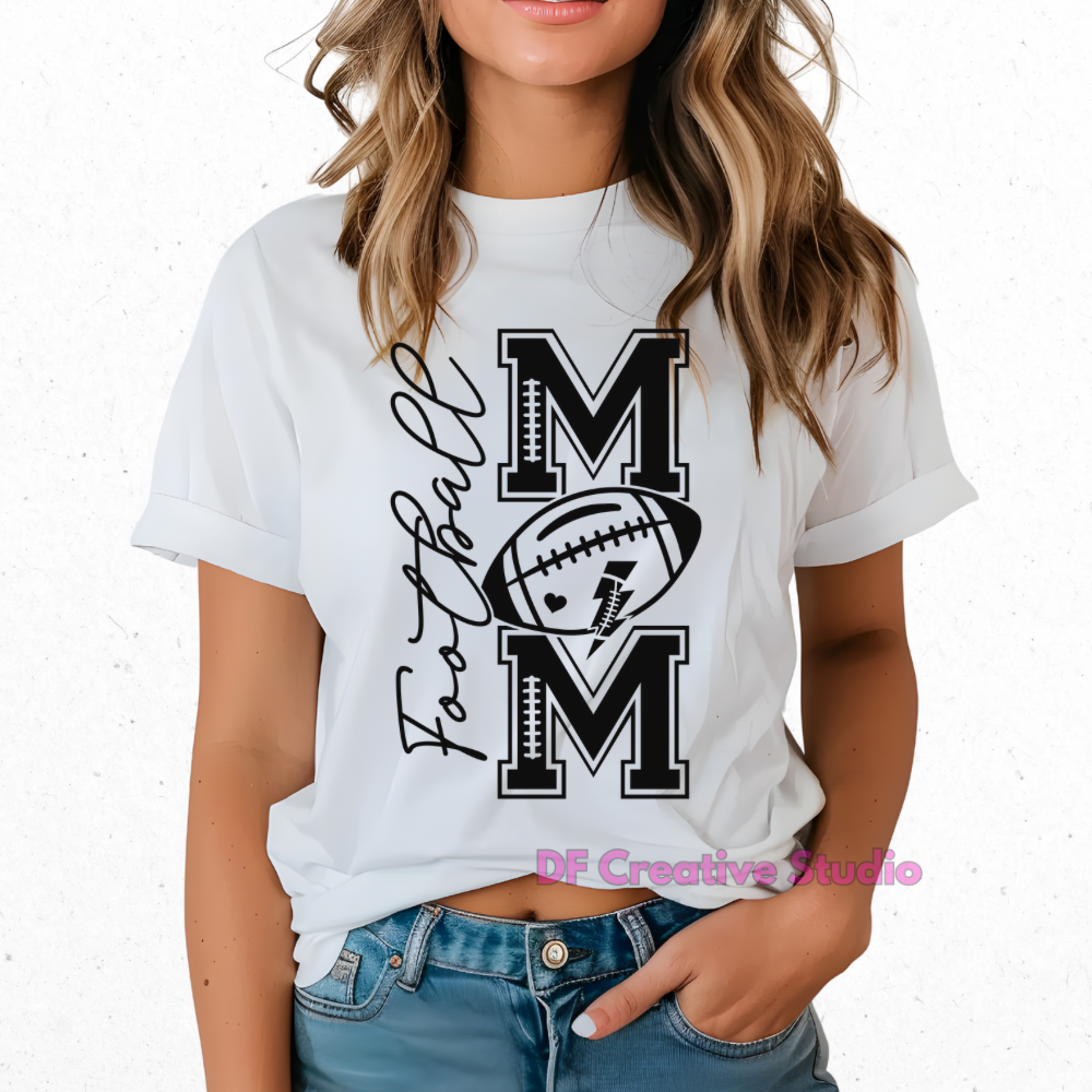 FOOTBALL MOM FULL COLOUR TRANSFER