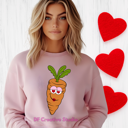 IN LOVE CARROT FULL COLOR TRANSFER