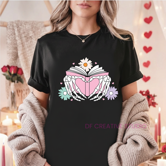 MY BOOK IS MY VALENTINE FULL COLOUR TRANSFER