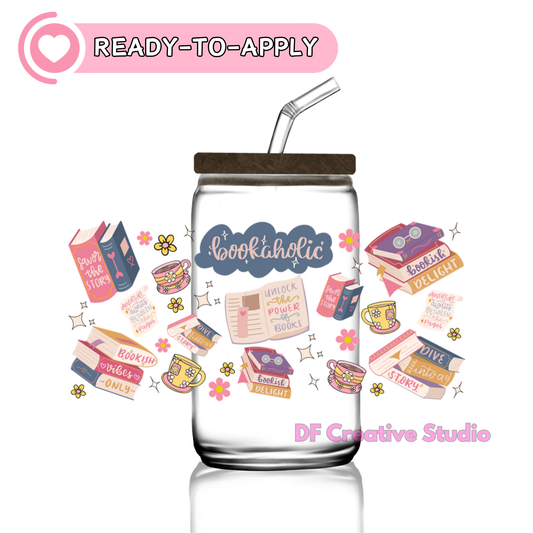 Bookaholic | 16oz Cup UV DTF Decal