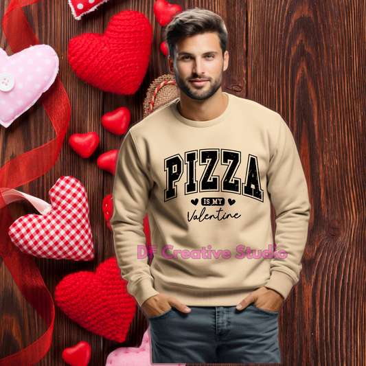 PIZZA IS MY VALENTINE FULL COLOR TRANSFER