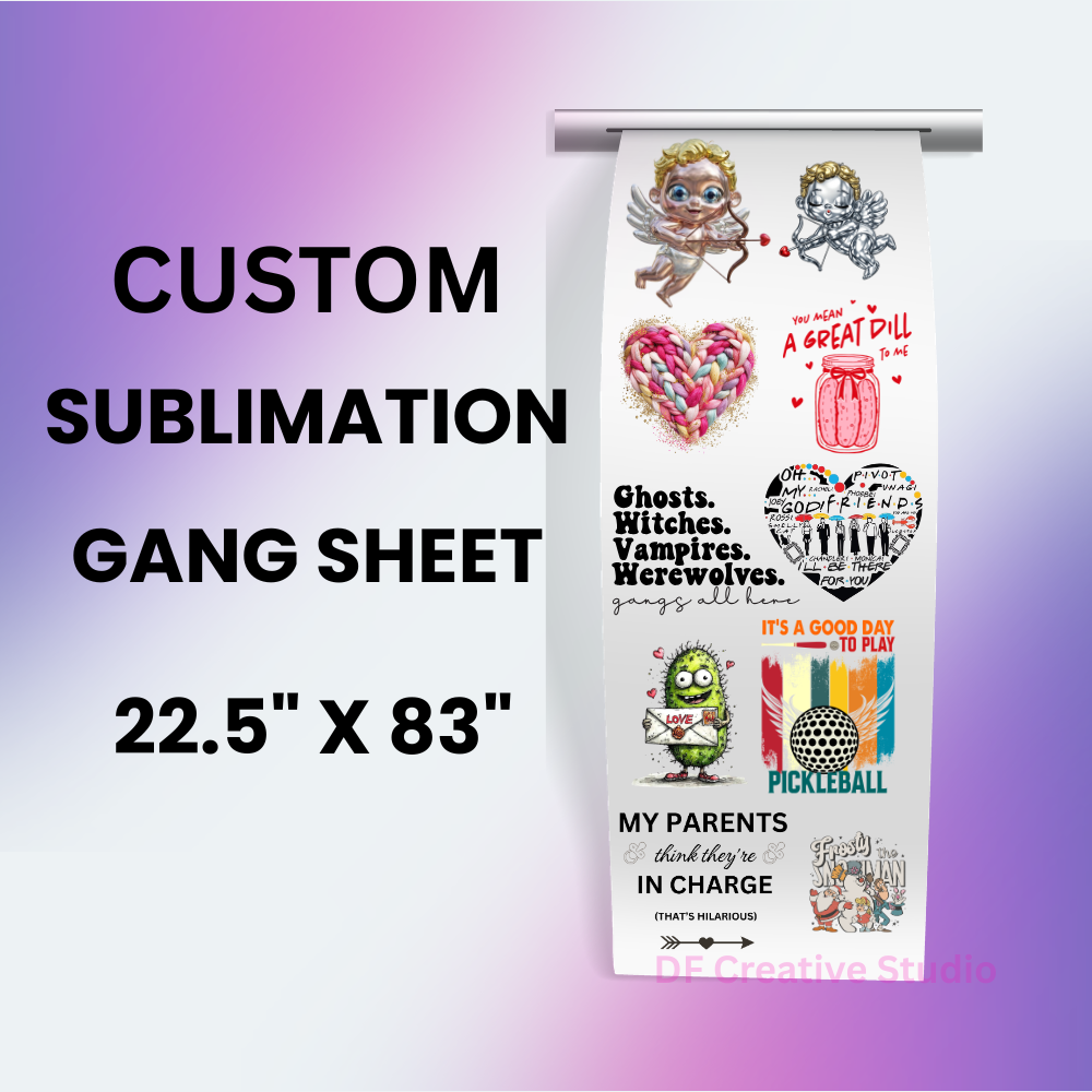 Custom Sublimation  Transfer  GANG SHEET