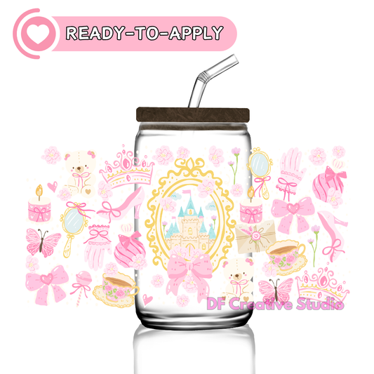 Coquette Princess Palace | 16oz. Cup UV DTF Decal