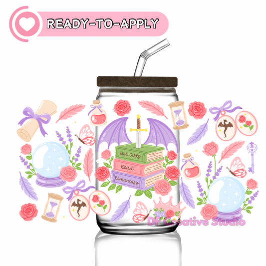 Fantasy Book Lover | 16oz Cup UV DTF Decal