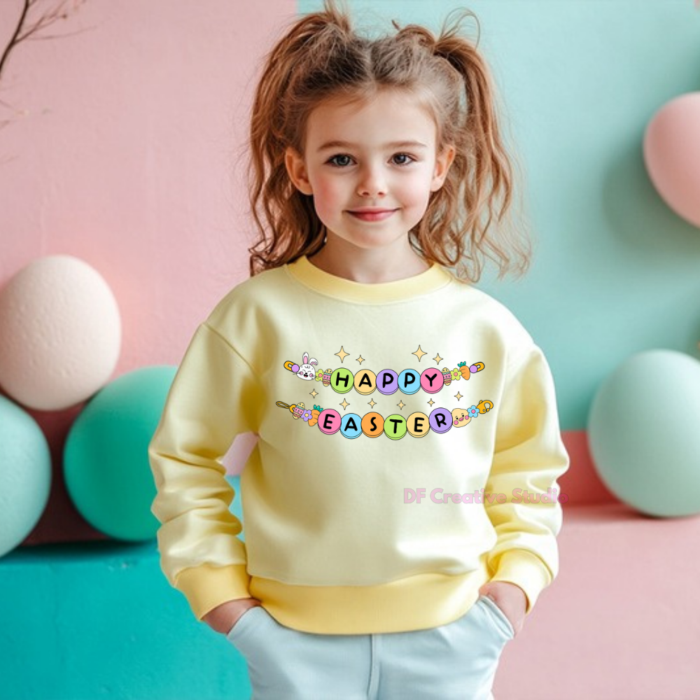 TODDLER / YOUTH HAPPY EASTER DAY BRACELET FULL COLOUR TRANSFER