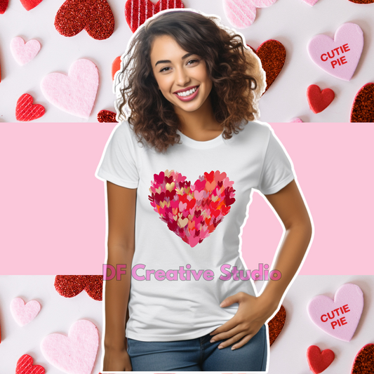 HEART BRUSH FULL COLOR TRANSFER