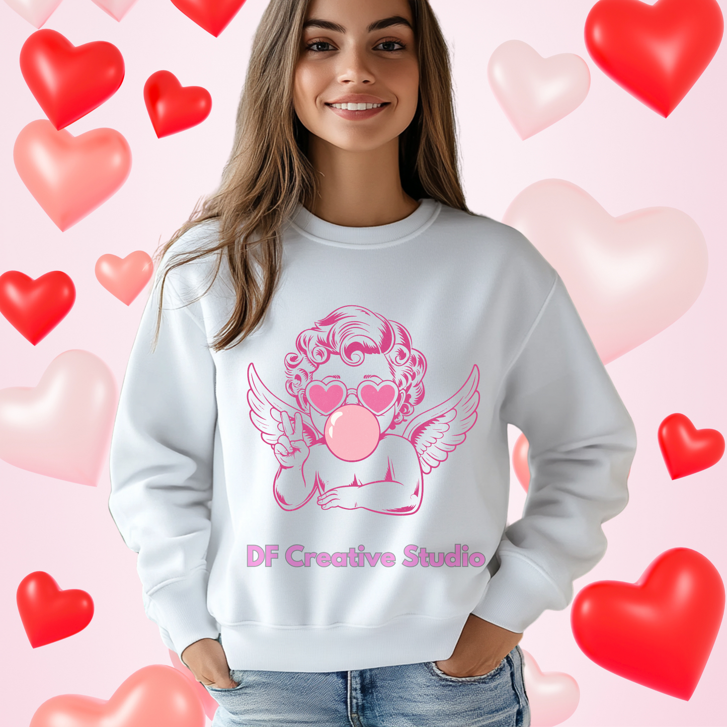 BUBBLE GUM CUPID FULL COLOR TRANSFER