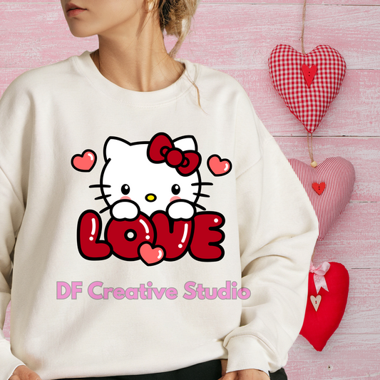 LOVE KITTY FULL COLOR TRANSFER