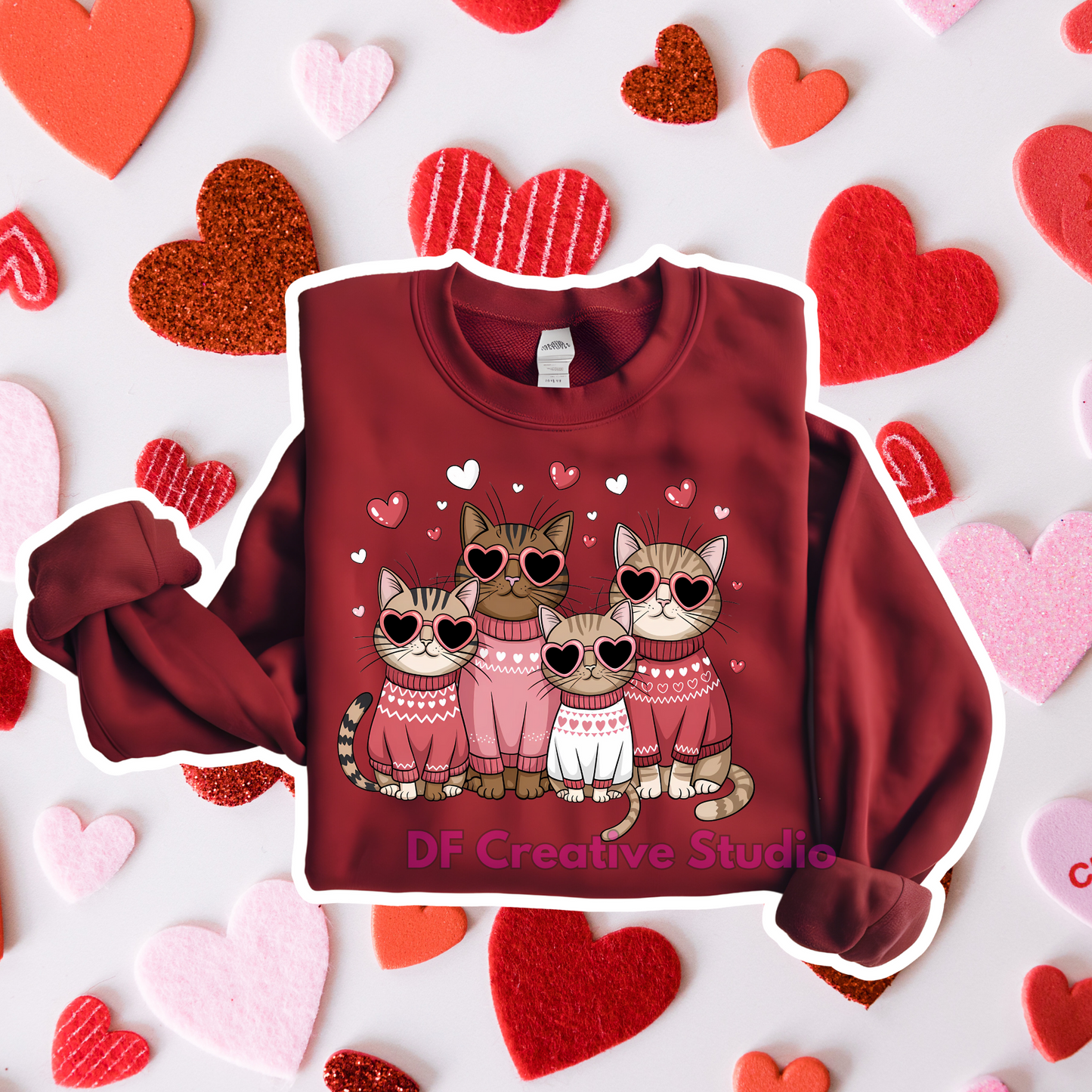 MEOWENTINES FULL COLOR TRANSFER