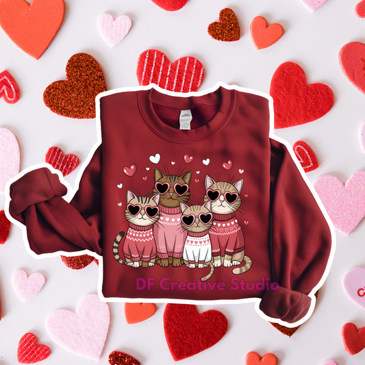 MEOWENTINES FULL COLOR TRANSFER