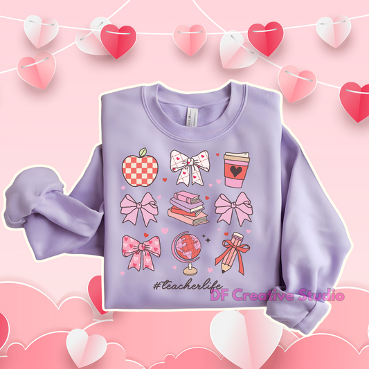 VALENTINE TEACHER LIFE FULL COLOR TRANSFER