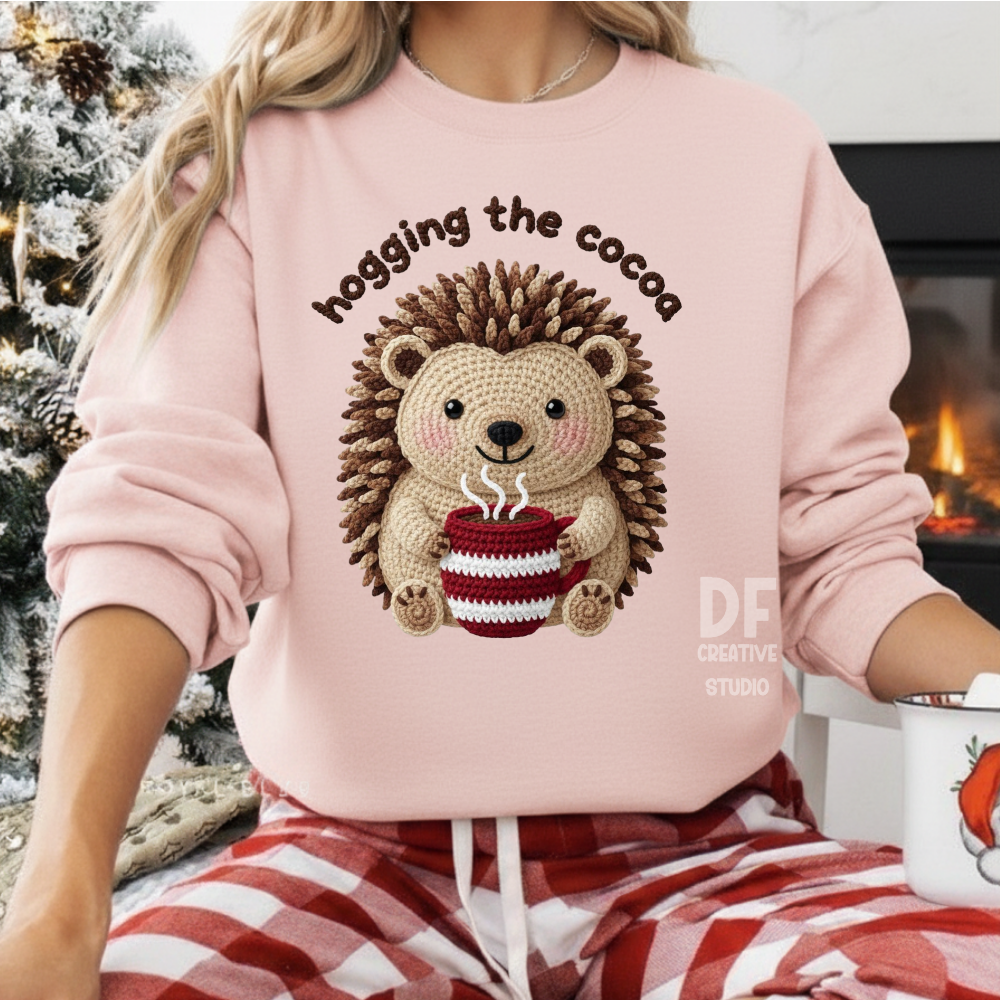 Hogging The Cocoa Yarn Full Colour Transfer