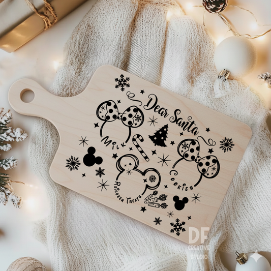 Magical Dear Santa Board UV DTF Sticker