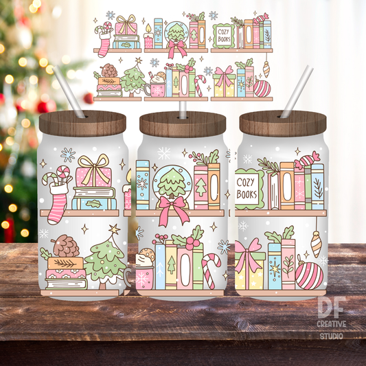 Merry Bookmas Wrap UV DTF Sticker