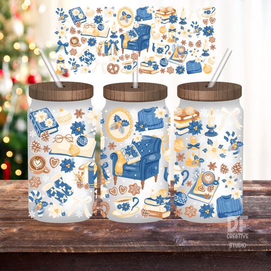 Christmas Cozy Cottage Wrap UV DTF Sticker