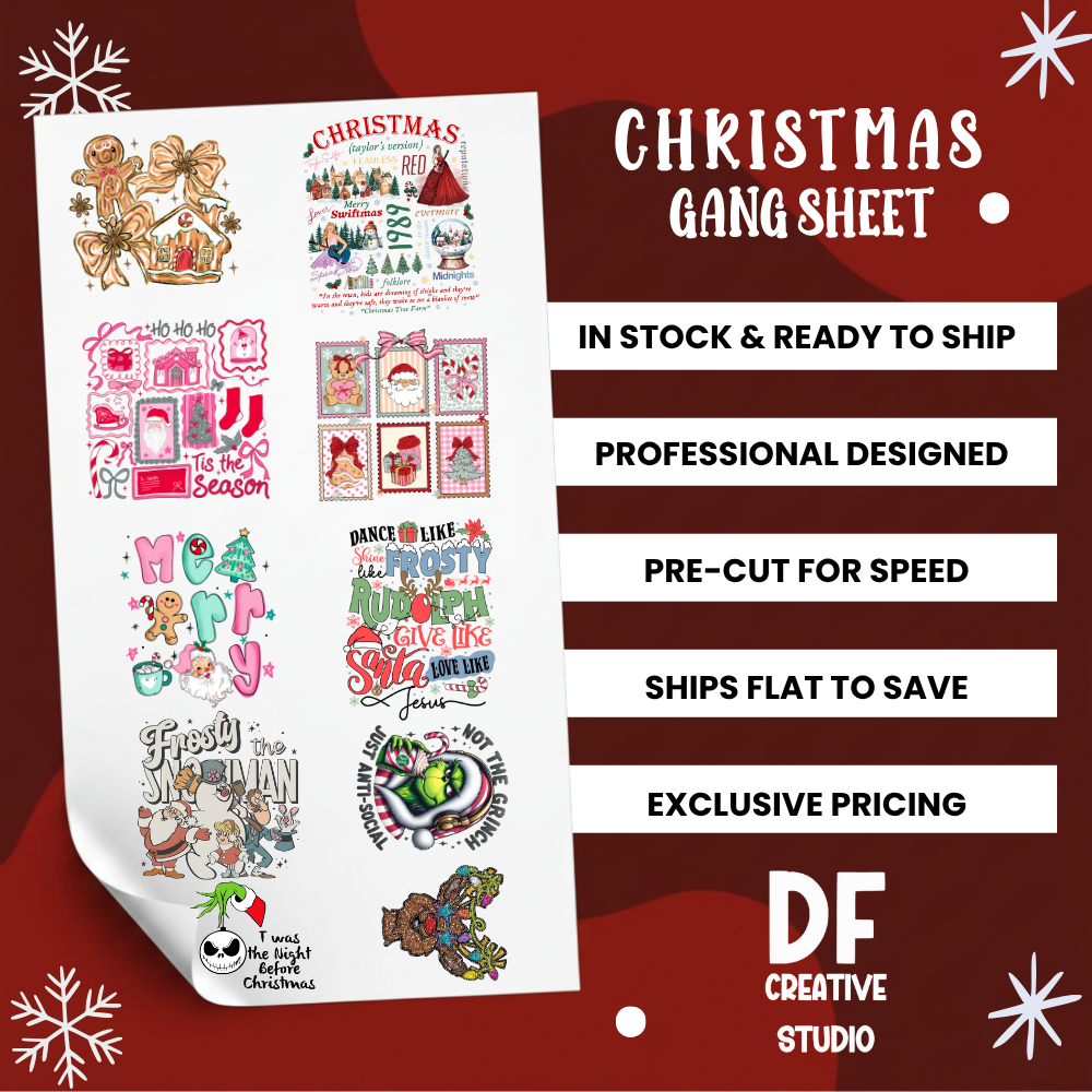 Christmas Pre-designed Gang Sheet