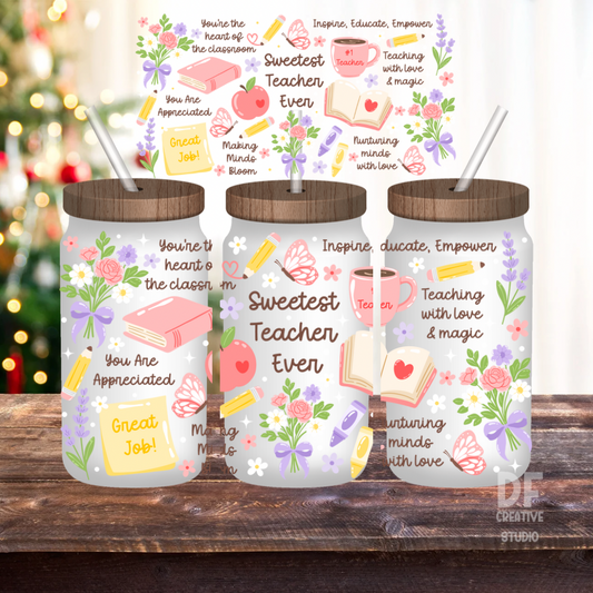 Sweetes Teacher Ever Wrap UV DTF Sticker