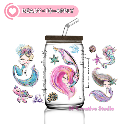 Mermaids | 16oz Cup UV DTF Decal