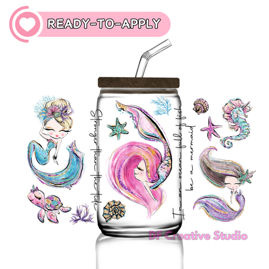 Mermaids | 16oz Cup UV DTF Decal