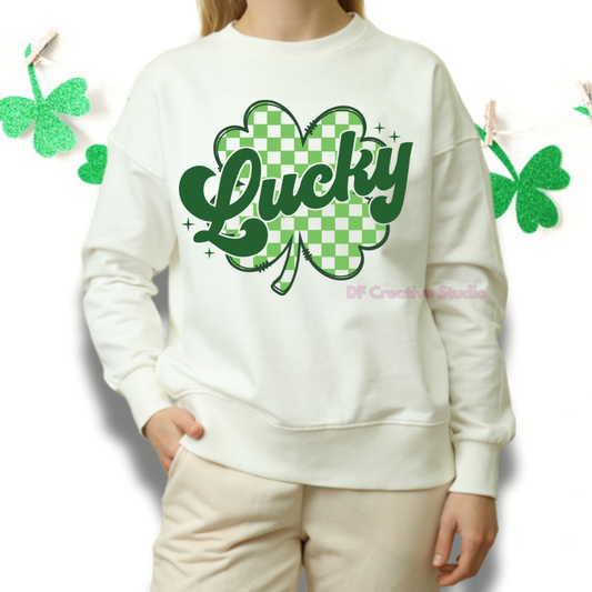 LUCKY SHAMROCK FULL COLOUR TRANSFER