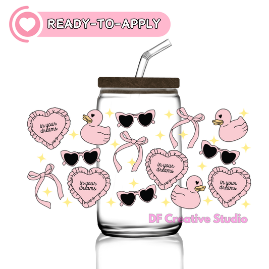 Pink Dreams | 16oz UV DTF Decal