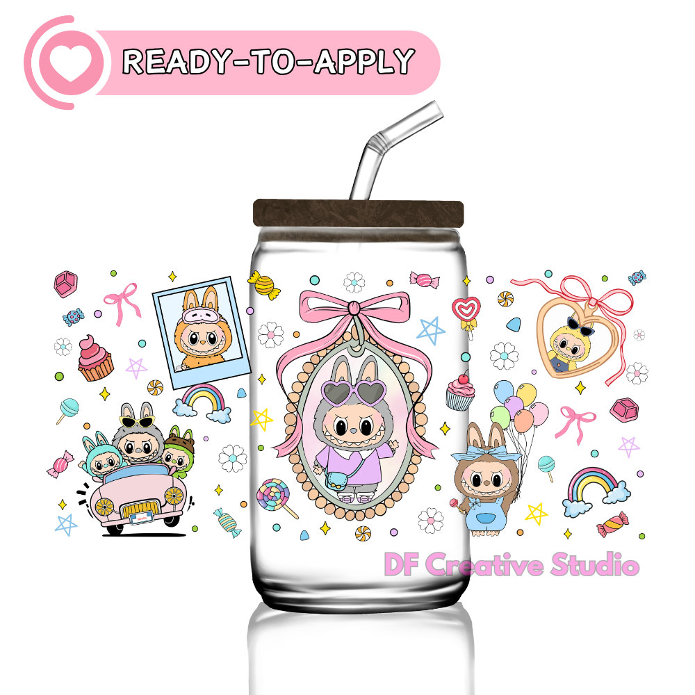 Labubu Party  |16oz Cup UV DTF Decal
