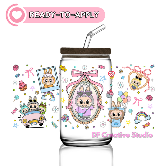 Labubu Party  |16oz Cup UV DTF Decal