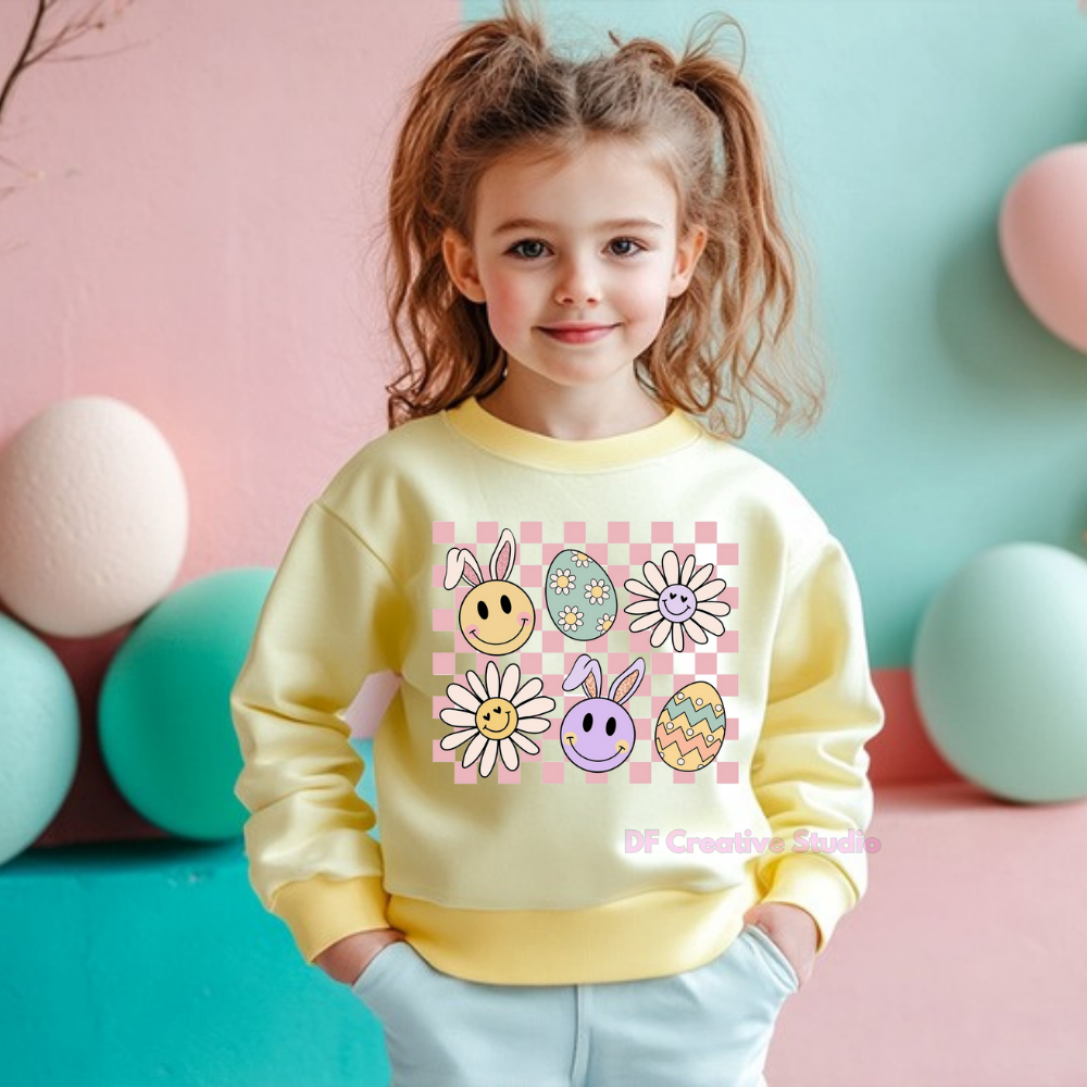 TODDLER / YOUTH RETRO  EASTER FULL COLOUR TRANSFER