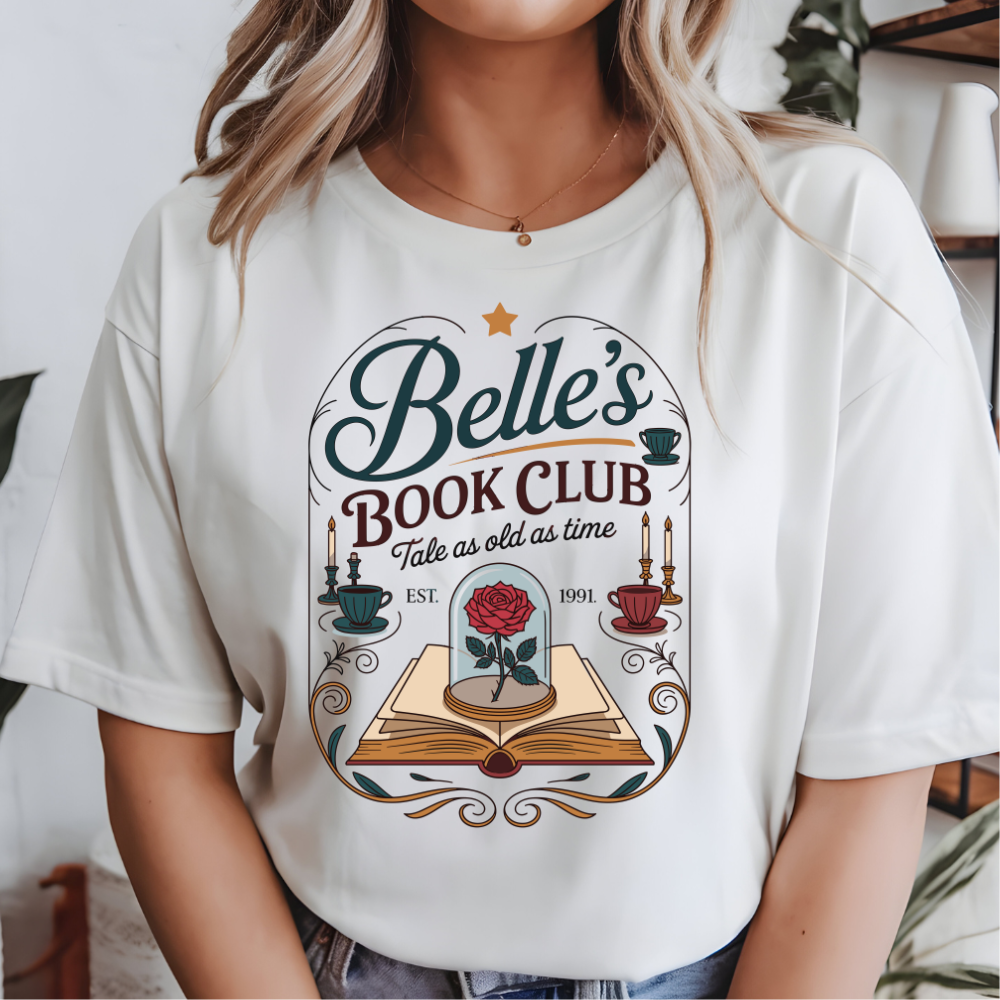 BELLE'S BOOK CLUB FULL COLOUR TRANSFER