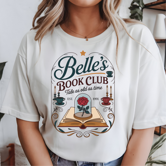 BELLE'S BOOK CLUB FULL COLOUR TRANSFER