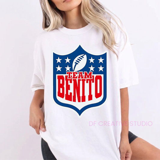 Team Benito Football Full Color Transfer